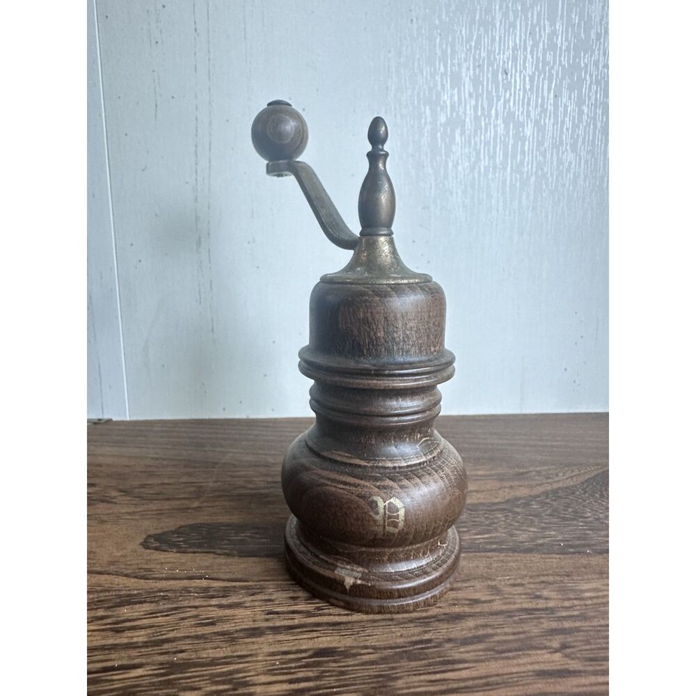 Vintage Zassenhaus West Germany Wooden Pepper Mill Grinder Crank